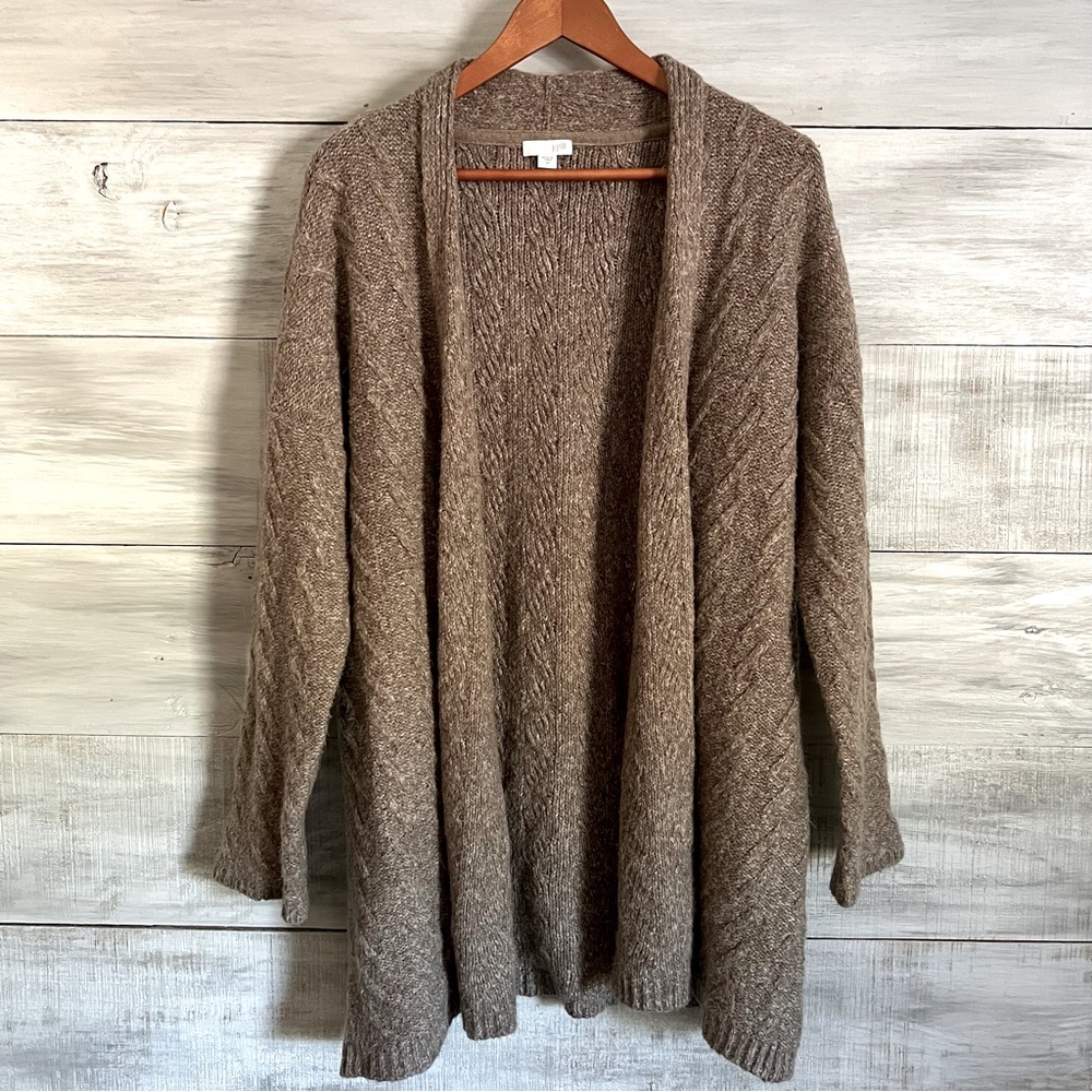 J. Jill Tan/Taupe Cardigan